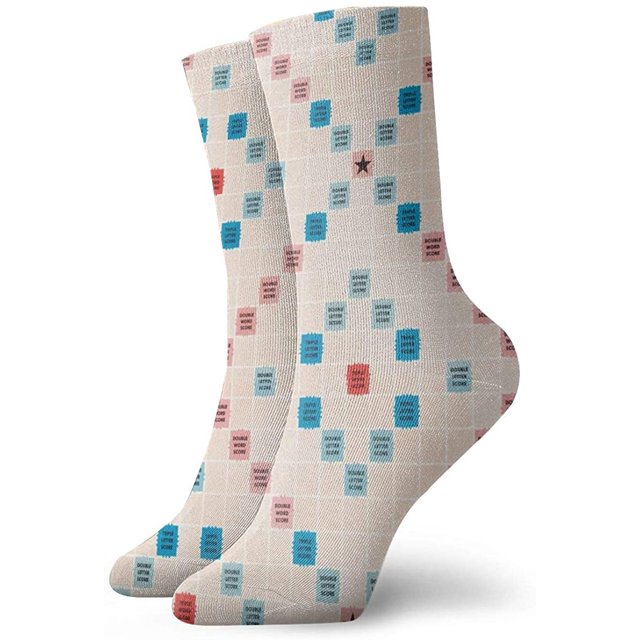 Chaussettes Scrabble Crew pour Adultes Chaussettes Fantaisie
