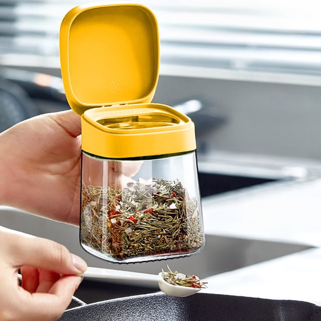 Summer Savings Kcavykas Glass Spice Boxes Kitchen Storage Spice Bottle Spice Jar Compact Size Easy to Use Keep Food Dry Suitable for Kitchen Restaurant