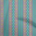thumbnail image 1 of oneOone Polyester Spandex Turquoise Green Fabric Geometric Dress Material Fabric Print Fabric By The Yard 56 Inch Wide, 1 of 4