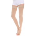 thumbnail image 1 of Medical Grade 34-46mmHg Thigh-High Compression Stockings, Unisex Graduated Pressure Socks For Circulation Support, Travel & Recovery, 1 of 11