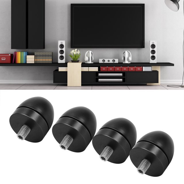 RiToEasysports Speaker Isolation Stand Feet Set, Aluminum Alloy Amplifier Base Pads Audio Shock Absorption Pads