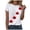 White, variant on Yammkia Cotton T Shirts for Women Canada Shirt Women Canada Day T-Shirts Maple Leaf Gift Tee Tops(Pink,M)