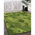 thumbnail image 3 of Ahgly Tapis d'Intérieur Lavable en Machine Carré Vert Pistache, 3 Pieds Carré, 3 of 7