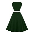 thumbnail image 4 of Robes d'Été Grande Taille pour Femmes 2024 Robe à Couleurs Contrastées Sans Manches à Col en V Robe Aguichant Économisez jusqu'à 65 % de Rabais!, 4 of 4