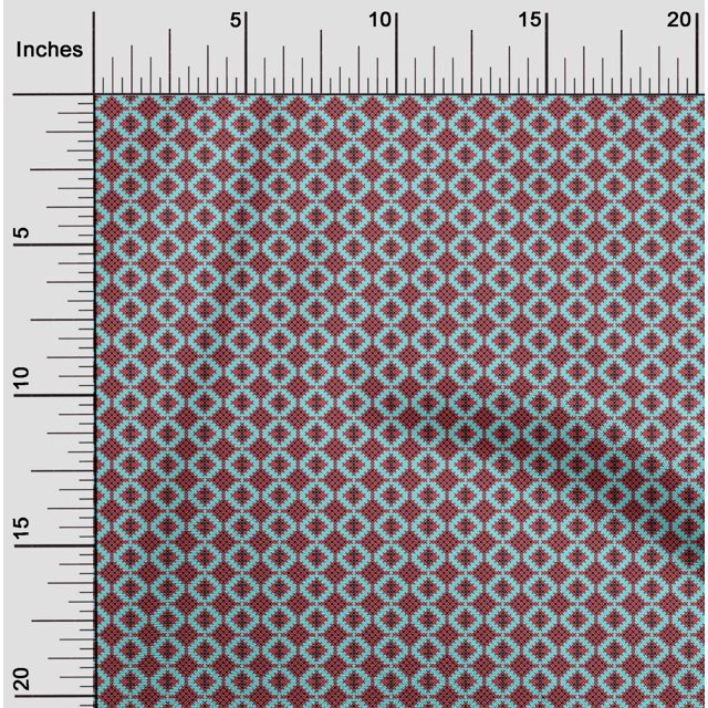 oneOone Viscose Chiffon Fabric Diamond Geometric Decor Fabric Printed BTY 42 Inches Wide