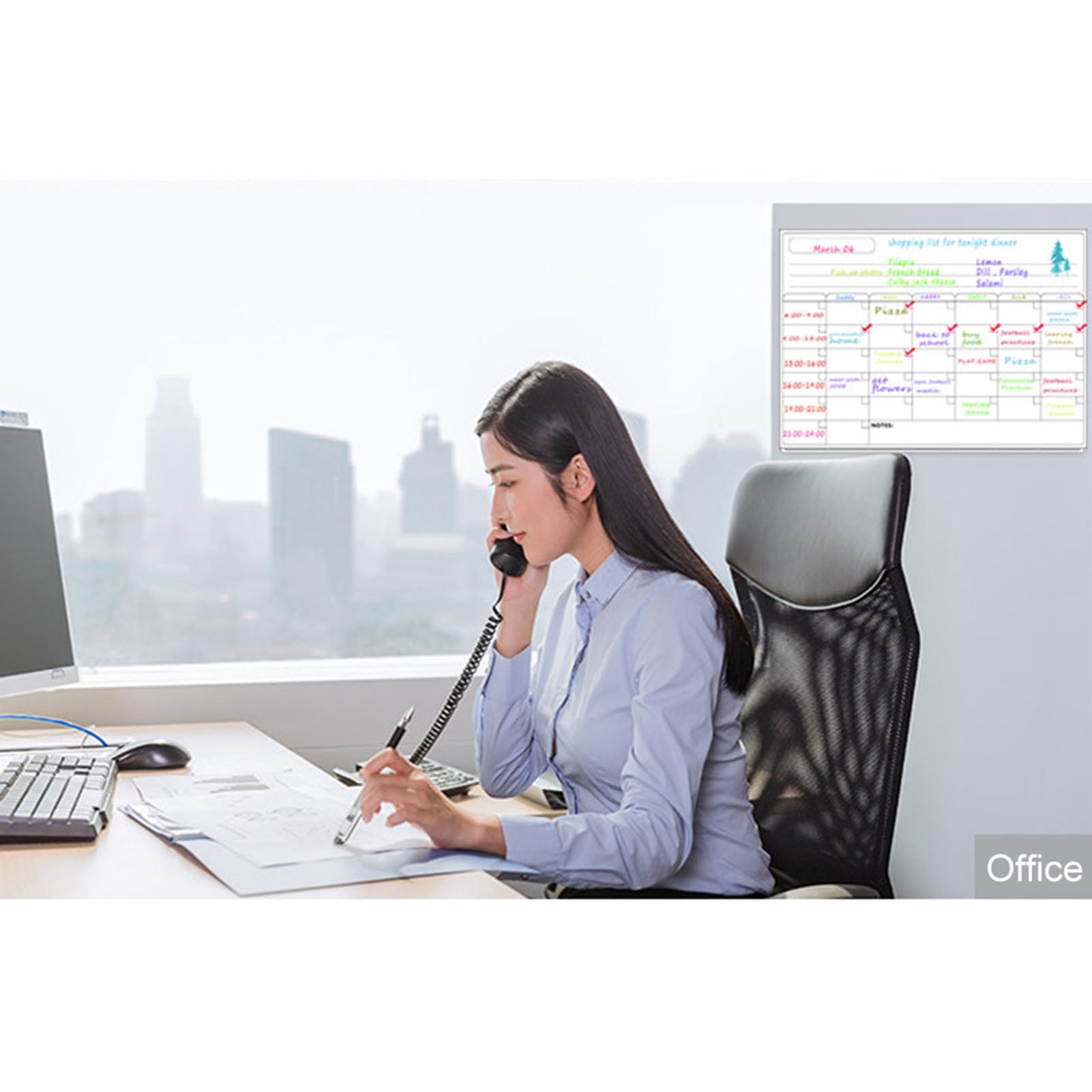 Magnetic Dry Erase Board Calendar Whiteboard Refrigerator Stickers Kitchen Fridge White Board for Weekly Monthly Schedule Daily Planner To Do List