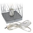 thumbnail image 2 of Simple Designs Gray Geometric Square Metal Table Lamp, 2 of 4