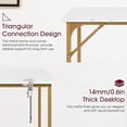 thumbnail image 4 of Computer Desk,Home Office Desk Writing Study Table Modern Simple Style PC Desk with Metal Frame for Home Office, 4 of 7