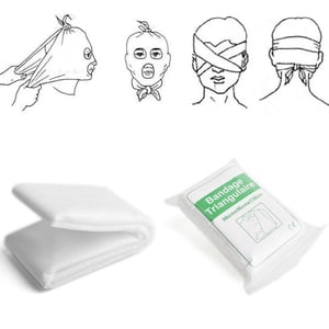 Lubelski Medical Burn Dressing Triangular Bandage Wrap Emergency Wound Care Premiers soins
