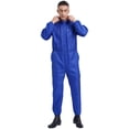 thumbnail image 1 of Runhomal Men's Work Overalls Mechanic Uniform Workshop Auto Workwear Coverall Jumpsuit Blue M/165, 1 of 8