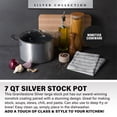 thumbnail image 4 of Marmite Antiadhésive Granitestone de 7 Litres avec Couvercle, Argentée – Compatible Four et Lave-Vaisselle, 4 of 6