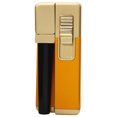thumbnail image 1 of En 1 Briquet 2 en 1 Flamme Inclinée Coupe-Vent pour Tuyaux Cigares Métal Rechargeable Réglable, 1 of 1