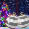 thumbnail image 3 of 60cm Inflatable Christmas Ball with Light Glow Giant Atmosphere Ball Home Garden, 3 of 8