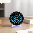 thumbnail image 2 of Digital Alarm Clock with Date, Temperature Display, DST, Brightness Control, Dual Power, LED Screen, 2 of 9