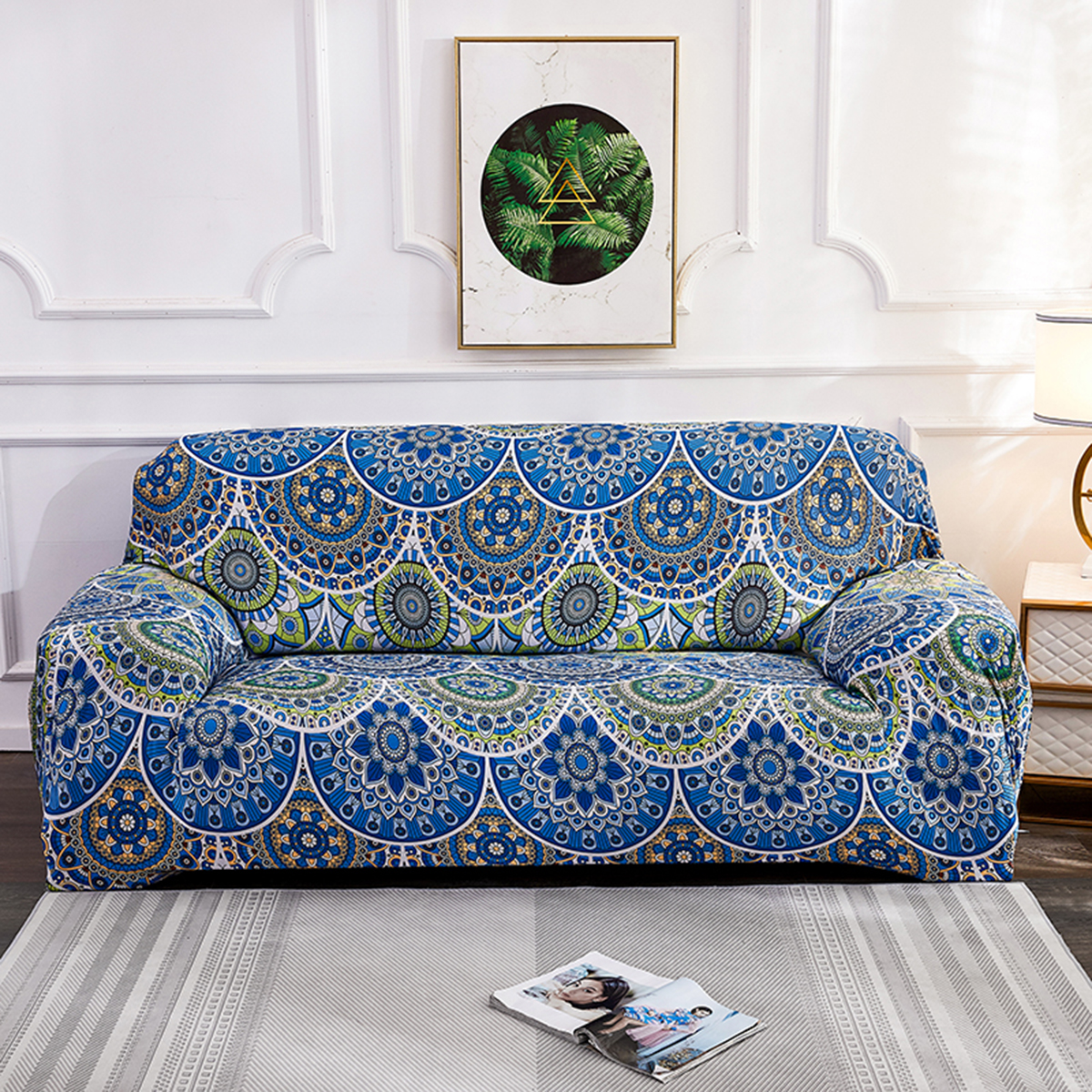 1/2/3/4 Seats Elastic Stretch Sofa Armchair Cover Slipcovers Bohemian For Home
