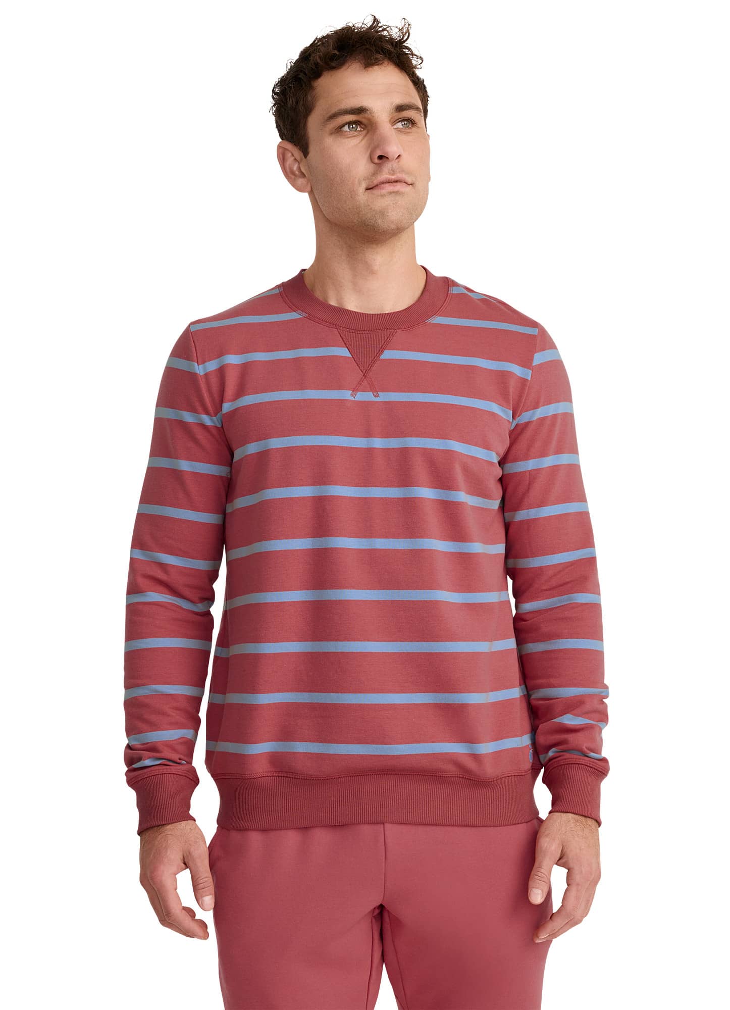Jockey Lightweight Cotton Blend Fleece Crew Sweatshirt