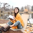 thumbnail image 3 of RKSTN A Deck Outdoor Folding Chair Portable Ultralight Folding Stool Fishing Chair Camping Backrest Sitting Chair Camping Mazar, 3 of 8