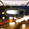 thumbnail image 2 of Car Mirror Cover With Diamond Mirror Decoration , Car Mirror Cover Mirror Accessories Elastic , Car Mirror Female Cover Bling Car Accessories General Acce, 2 of 8