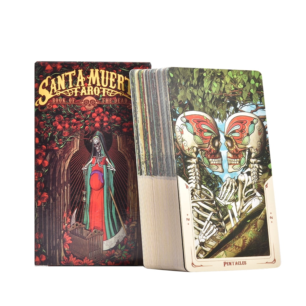 78 Sheets Santa Muerte Tarot Cards Board Game Card