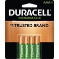 thumbnail image 1 of Piles Réchargéables AAA de Duracell, Paquet de 4, 1 of 5