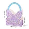 thumbnail image 2 of Purple Butterfly-Shaped Handheld Gift Box For Fresh Flowers Bouquets And Presents 1Pc Dimensions 11.93In X 8.46In X 4.53In Made Of Durable Cardboard Ideal For Holidays Birthdays, 2 of 7