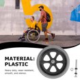 thumbnail image 2 of HINTRMENT 1 Pce Roue avant de Fauteuil Roulant Pneu Plein Universel Accessoire de Roue de Remplacement, 2 of 4