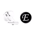 thumbnail image 1 of fastboy 1 Pair Men's Letter Cufflink Wedding Formal Initial Alphabet Stainless Steel Cufflink, Letter E, 1 of 8