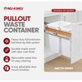 thumbnail image 2 of Rev-A-Shelf 35 Qt Pullout Top Mount Trash Cans for Base Cabinets, 4WCTM-18DM2, White, 2 of 12