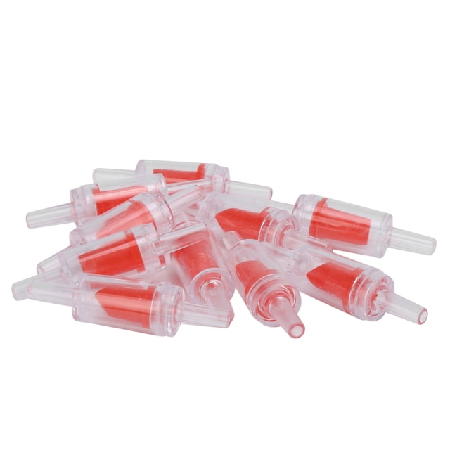 Fish Oxygen Stop Valve, Check Valves Long Service Time For Inner Hole Diameter 3mm/ 0.2in Airline Tubing For Fish White,Red,Black