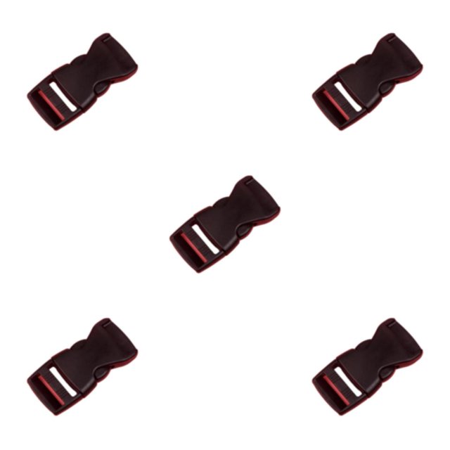 Transemion 10pcs/set Clasp Belt Buckles Designed With In Mind Convenient Release Buckle black 5Set