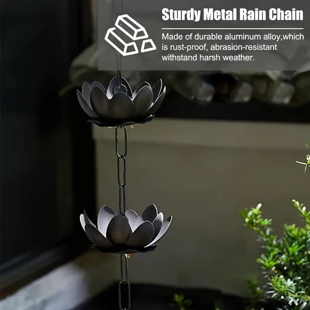 Dvkptbk Rain Chain Rain Chain for Gutters Copper Rain Chain Outdoor Hummingbird Rain Chain 2.4 Meter Decorative Rain Chain Rain Chain