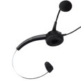 thumbnail image 1 of Casque Filaire Professionnel, Casque de Centre d'Appels Réglable avec Microphone pour Ligne Fixe VH530-RJ9 Oreille Unique, 1 of 7