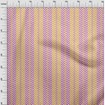 thumbnail image 3 of Tissu Imprimé Géométrique à Rayures et à Chevrons en Voile de Coton Bio 1 Yard 42 Inch Wide, 3 of 4