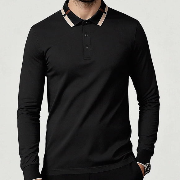 Viluyesy Mens Crewneck Sweatshirt Big and Tall Loose Fit Long Sleeve Pullover Tops Comforty Casual Sweatshirts Black Size 2XL