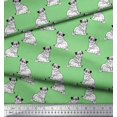 thumbnail image 2 of Soimoi Viscose Chiffon Fabric Pug Dog Print Fabric by Yard 42 Inch Wide, 2 of 3