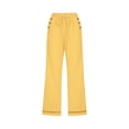 thumbnail image 4 of hotojiny Plus Size Spring Clothes for Women Lightweight Cotton Linen Capris Drawstring Elastic Waist Cropped Pants with Pockets, 4 of 5