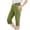 AA-Green, variant on lcziwo Capri Pants for Girls Solid Color Elastic Waist Drawstring Workout Yoga Leggings Casual Slits Summer Capris with Pockets Hot Pink Ofertas de Hoy en Liquidación