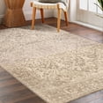 thumbnail image 2 of Mainstays Vintage Persian Distressed Area Rug, Beige with Light Brown, 4 ft x 6 ft, Machine Washable, for Bedroom, Living Room, Dining Room., 2 of 5