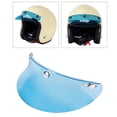 thumbnail image 4 of jinwen 3-Snap Helmet Peak Open Face Retro Sun Shade Protector ,15cm X 5cm Transparent Blue, 4 of 8
