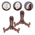 thumbnail image 4 of 2 Pcs Support d'Exposition pour Assiettes, Support de Chevalet pour Vaisselle, Présentoir de Bureau, Chevalets en Bois, 4 of 9