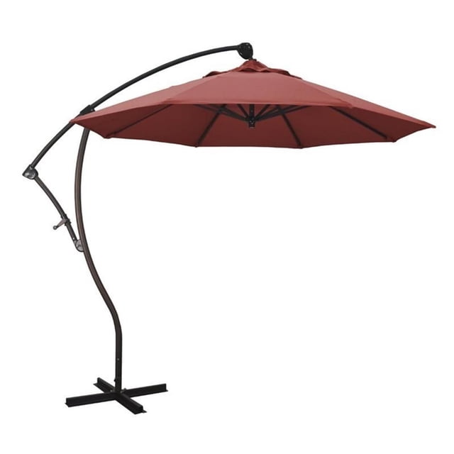 California Umbrella Parasol Déporté de 9 Pieds Rouge