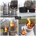 thumbnail image 3 of Mastiff Gears Poêle en Acier Inoxydable de Grande Taille en Granules de Bois Potables pour camping et Randonnée, Dessus de Poêle pour Bouilloire, Batterie de Cuisine pour Pique-Nique, BBQ, camping, Randonnée, 3 of 8