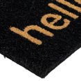 thumbnail image 5 of Northlight Paillasson Extérieur en Fibre de Coco Noire "Hello" 18 Pouces x 30 Pouces, 5 of 5