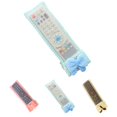 thumbnail image 3 of Protecteur de Télécommande de Climatiseur TV Anti-Poussière avec Nœud Décoratif, Housse en Tissu Dentelle, 3 of 9