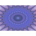 thumbnail image 1 of Ahgly Company Tapis d'Intérieur Rectangulaire Transitionnel Violet Lavable à la Machine, 2 Pieds x 5 Pieds, 1 of 7