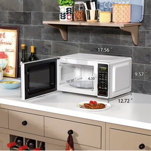 Rénovés Mainstays MSCMVB07WE-L2 0.7 Cu ft Four micro-ondes de comptoir, 700 Watts, blanc