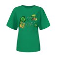 thumbnail image 4 of Meichang T-Shirt Graphique pour Femme de la Saint-Patrick, Coupe Ample, Trèfle Imprimé, Hauts Porte-Bonheur, Détente, Manches Courtes, Col Rond, Chandail à Enfiler, Tee Mignon, Festival Irlandais, Chemises de Fête, 4 of 4