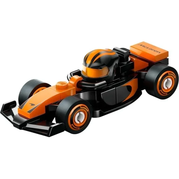 LEGO F1 Collectible Race Cars - McLaren F1 Team Race Car with Driver Helmet & Moving Wheels - Formula 1-71049