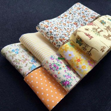 30 Pcs Tissu Coton Respirant Tissus Couture Imprimés Fleurs Pois Rayures Coloré Bricolage Courtepointe Aiguille Poupée Tissu Maison Tailleur Magasin