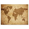 thumbnail image 2 of Designart Ancient Map of The World V Canvas Wall Art, 2 of 4
